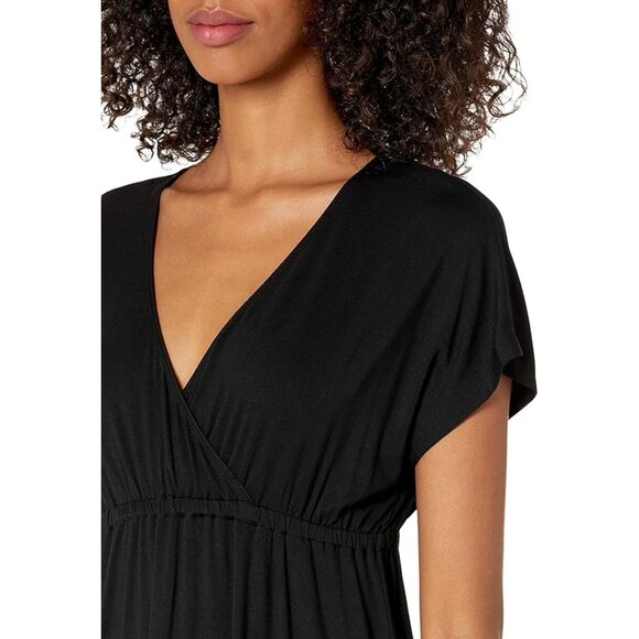Amazon Essentials Black Surplice Dress 1X - Picture 5 of 11
